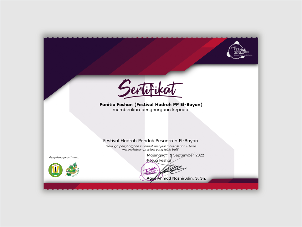 Certificate Desain
